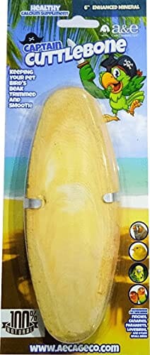 A&E Cage Company Mineral Bird Cuttlebone Treats - 6 In