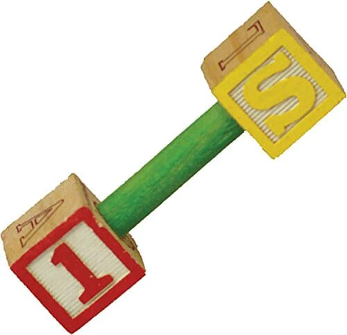 A&E Cage Happy Beaks Pumping Letters Foot Bird Toy -