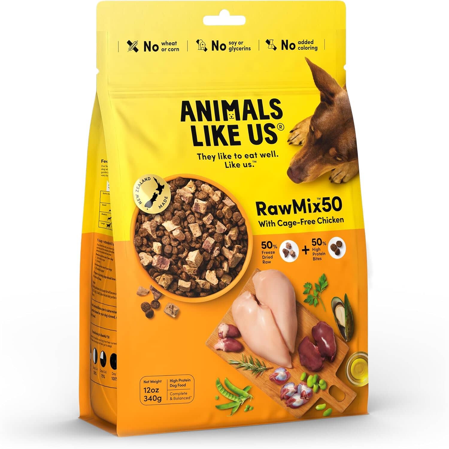 Animals Like Us RawMix50 Cage-Free Chicken Freeze-Dried Raw Dog Food