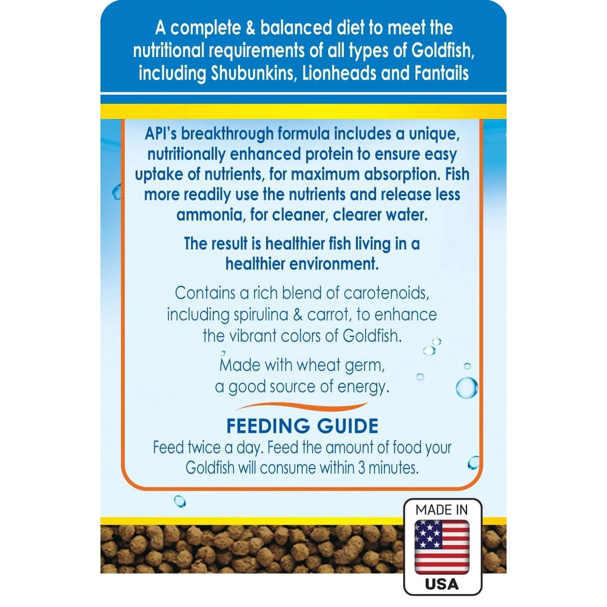 API Goldfish Pellets Freshwater Fish Food - Image 3