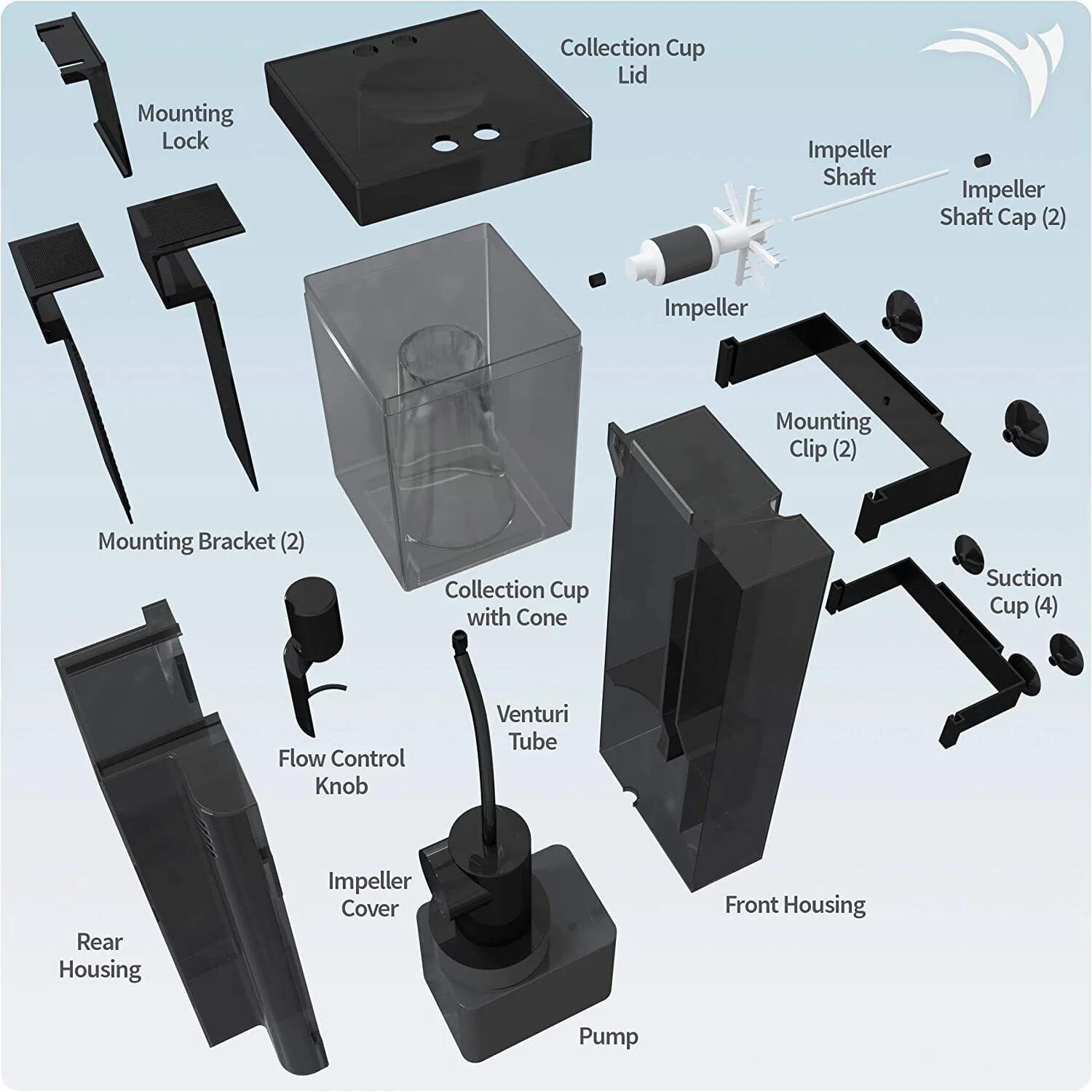 Aquatic Life Internal Protein Skimmer/Filter Aquarium Protein Skimmers - Up To 30 Gal - Image 4