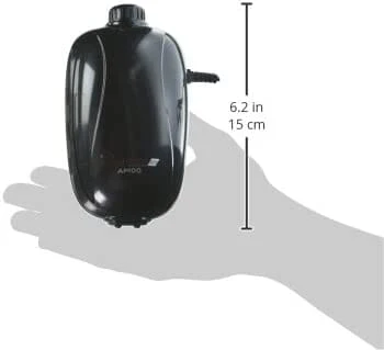 Aquatop Breza Dual Outlet Aquarium Air Pump - Black - 40 - 100 Gal - Image 3