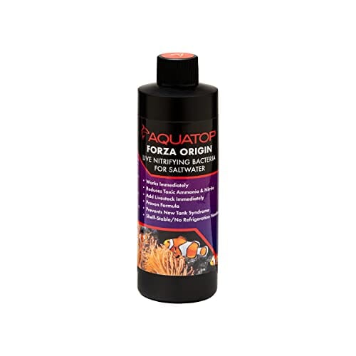 Aquatop Forza Origin Saltwater Nitrifying Bacteria Aquarium Water Conditioner - Regular - 8 Oz