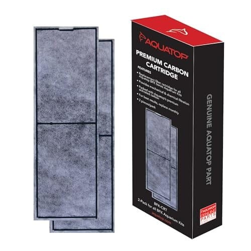 Aquatop Premium Carbon Cartridge for All BFK Formosa Aquarium Kits - 2 Pack