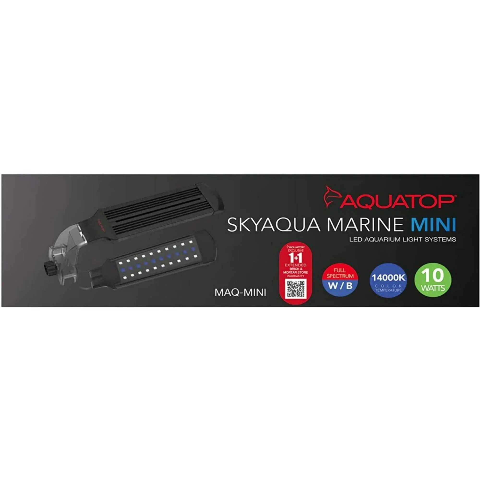 Aquatop Skyaqua Marine Mini LED Light Aquarium LED Light Fixture - 10 Watt