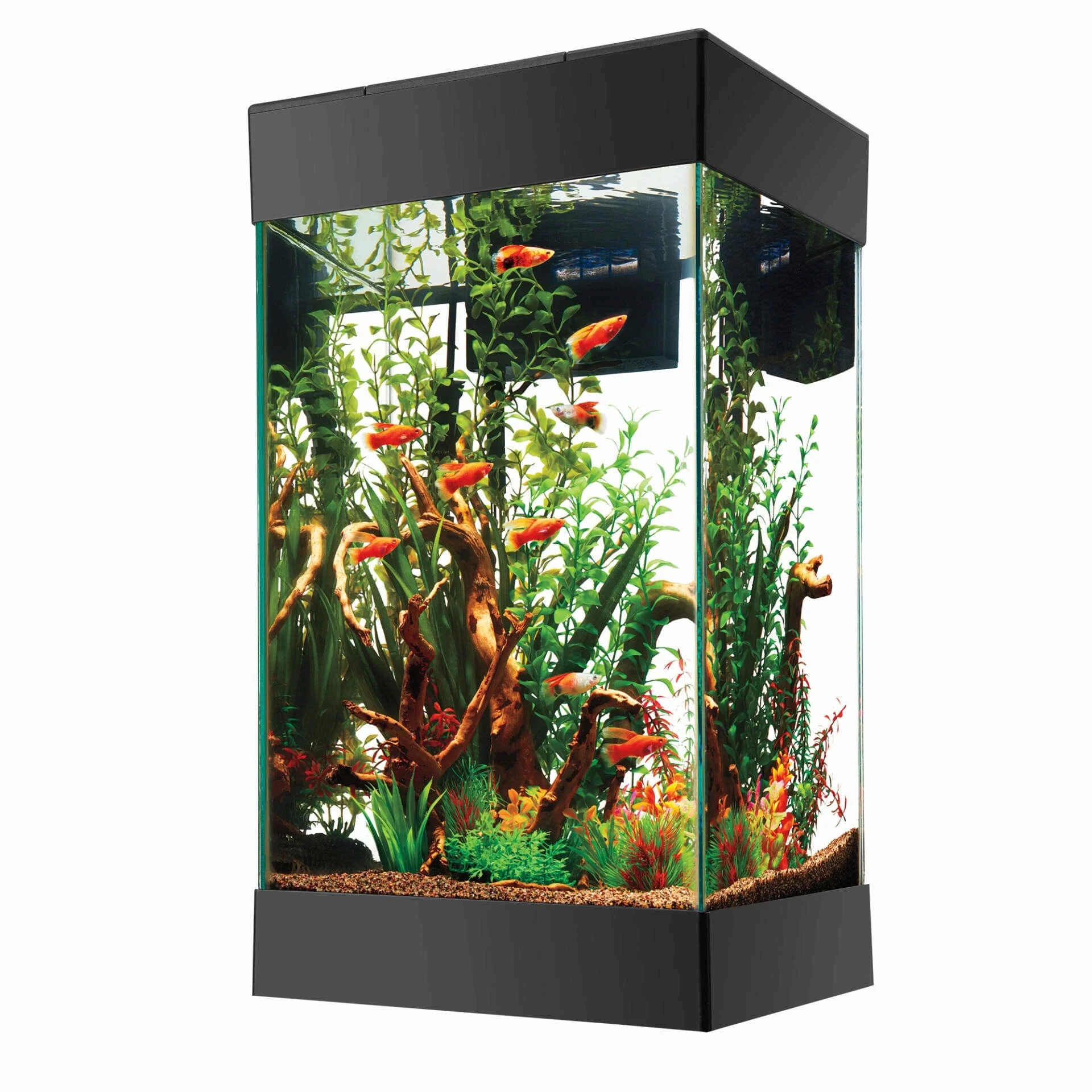 Aqueon Aquarium Starter Kit with LED Lighting - 15 Column - Wrapped