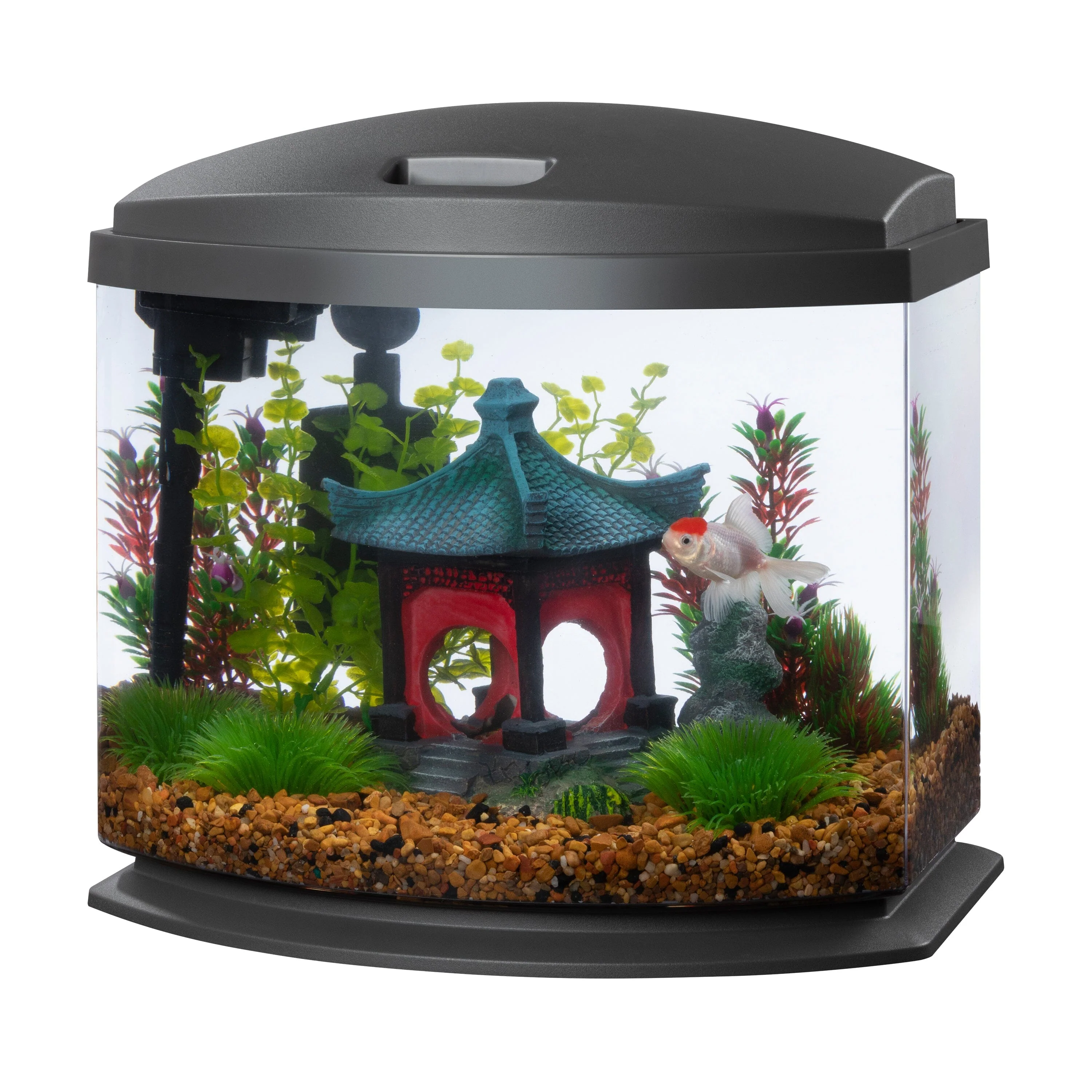 Aqueon LED MiniBow™ Kit with SmartClean™ Technology Grey - 5 gal