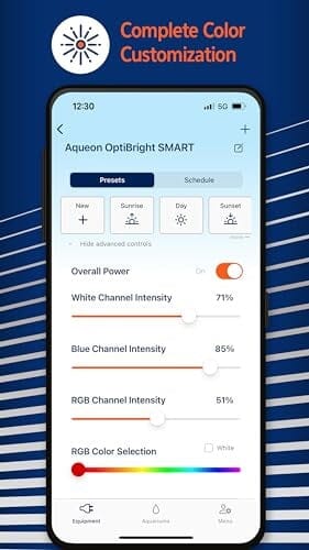 Aqueon OptiBright Smart Wifi and Bluetooth LED Light Fixture - Image 4