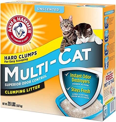 Arm & Hammer Multi-Cat Clumping Cat Litter - Unscented - 20 Lbs - 2 Pack - Image 19