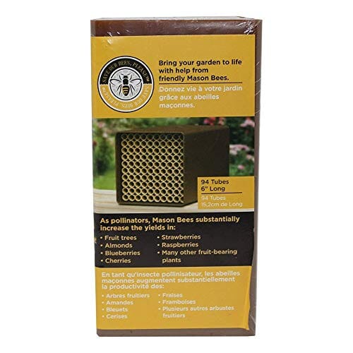 Audubon Replacement Mason Bee Fiberboard Nesting Tubes - Brown - 94 Pack