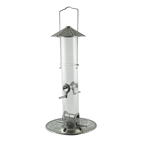 Audubon Rustic Farmhouse Silo Tube Type Feeder Mixed Seed - Nickel - 1.5 Lbs
