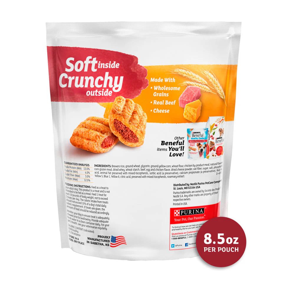 Beneful Baked Delights Hugs With Real Beef & Cheese Dog Treats - Image 4
