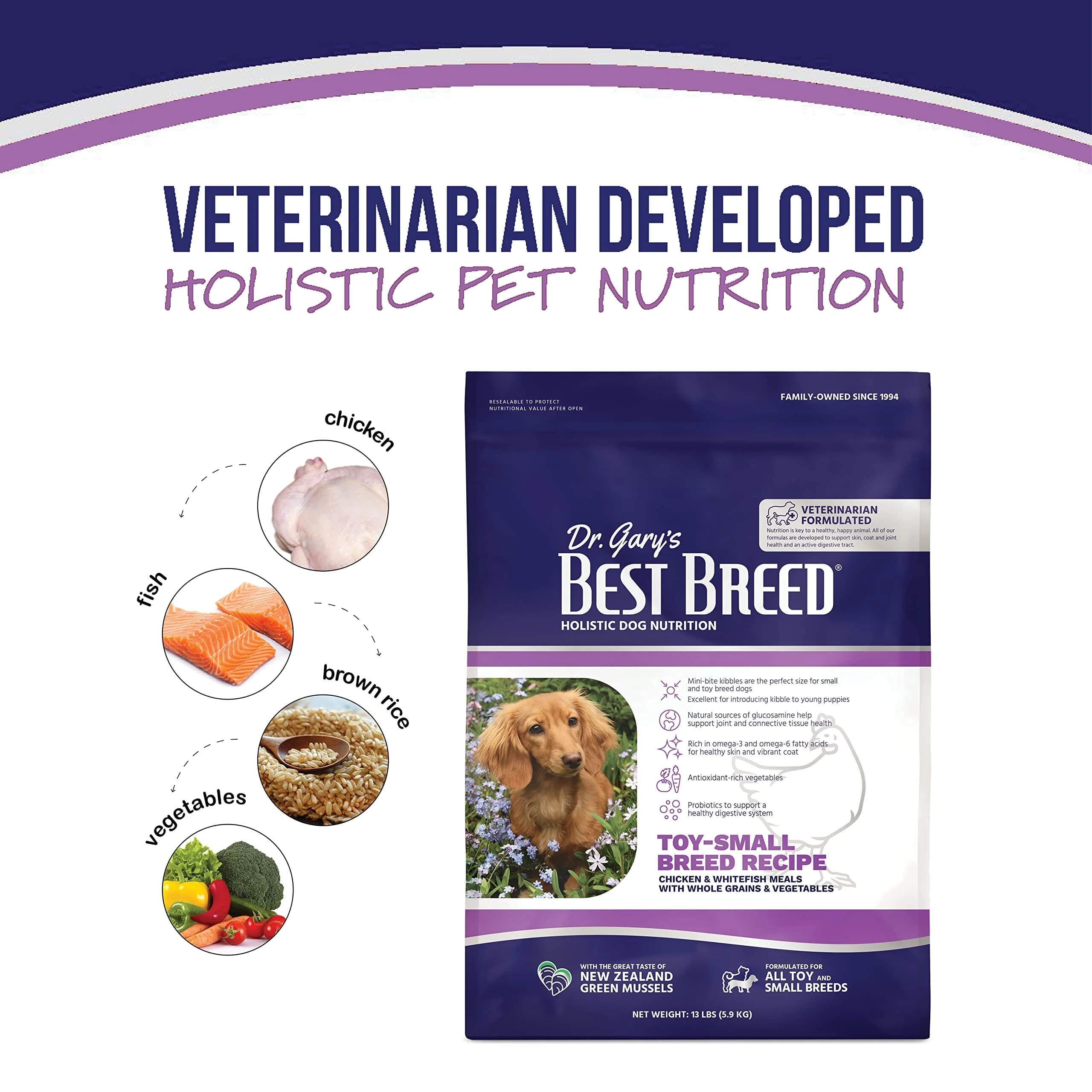 Best Breed Chicken and Whitefish Toy and Small-Breed Dry Dog Food - 4 Lbs - Image 2