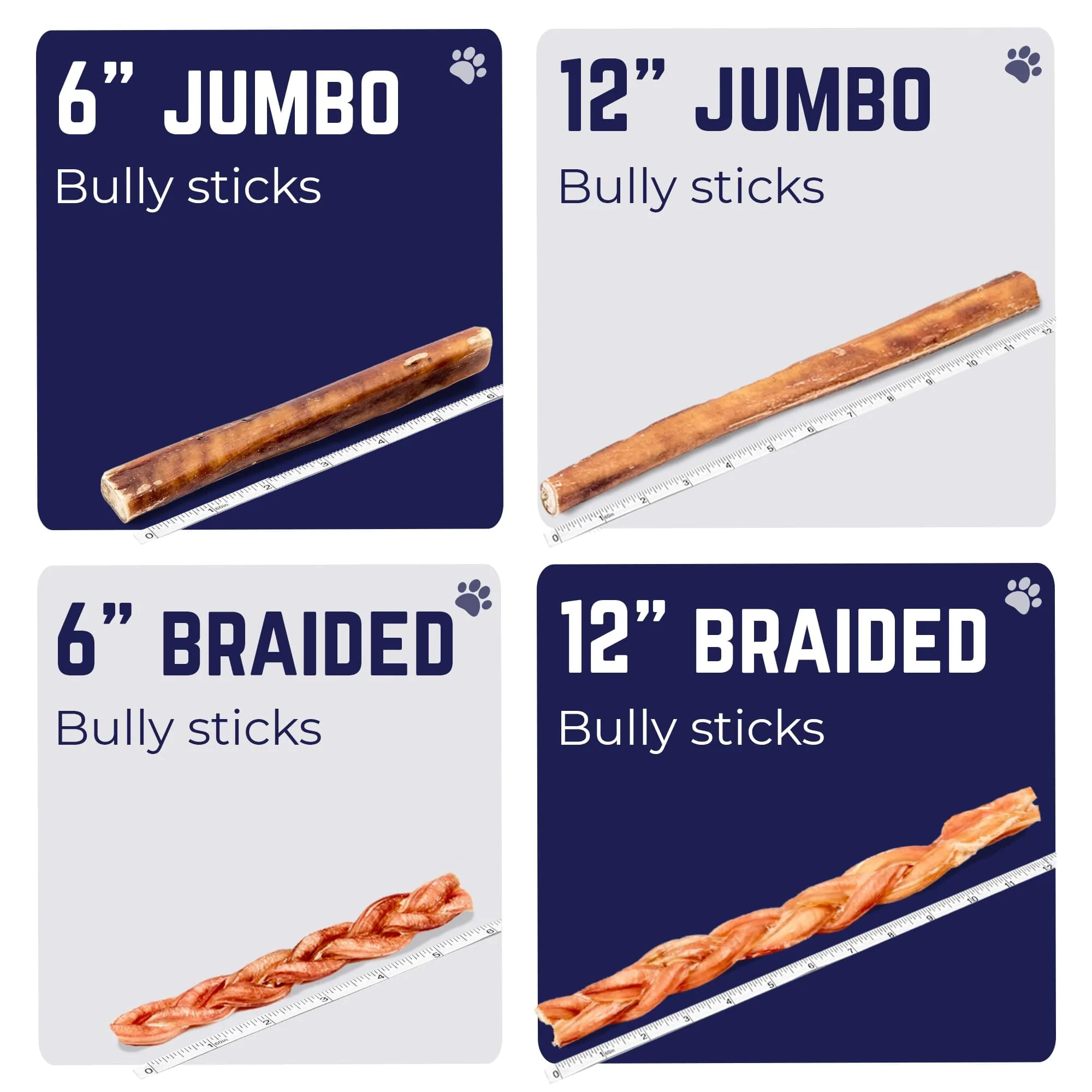 Best Buy Bones USA Pizzle Swizzle All-Natural Bully Sticks - Jumbo - 9 Inch - 12 Count - Image 5