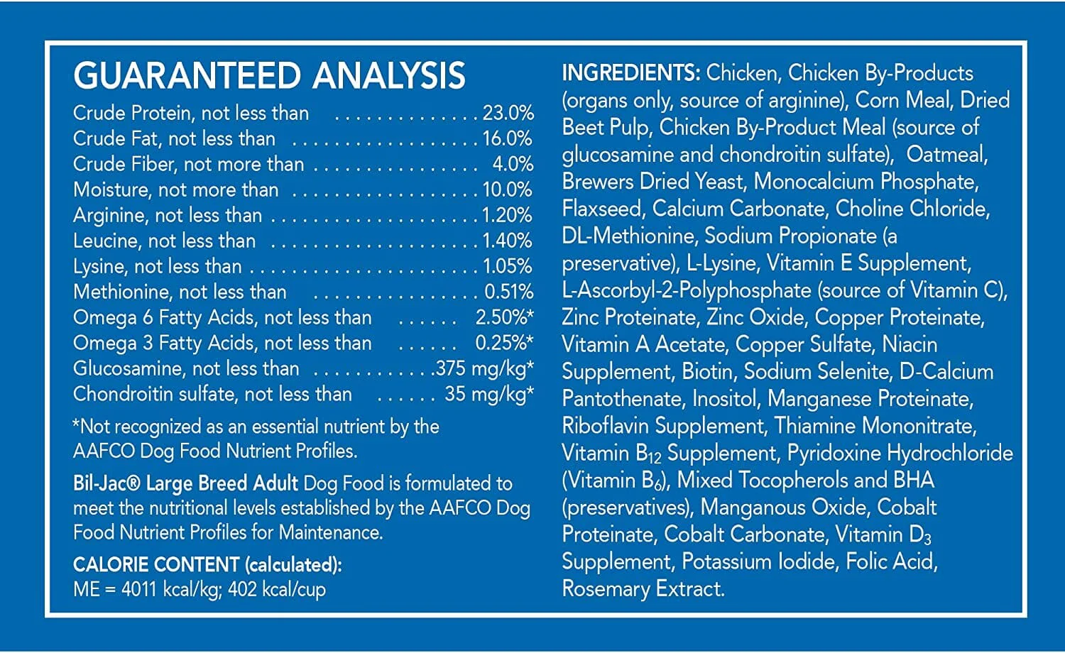 Bil-Jac Large Breed Adult Dry Dog Food - Chicken - 30 Lbs - Image 5