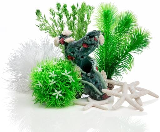 Biorb Aquarium Decoration Plant and Rock Kit - Green - Small - 15L or 4 Gallons