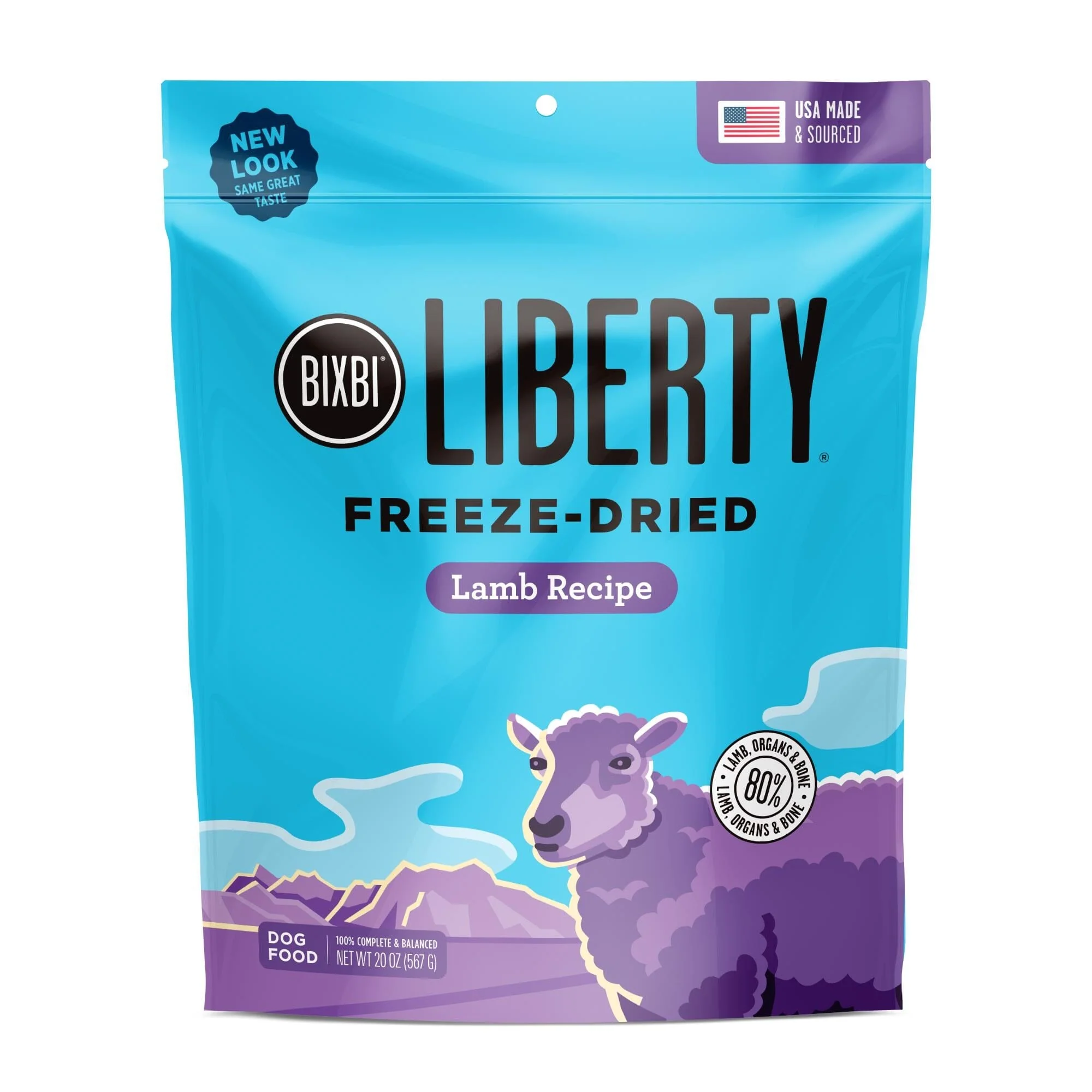 Bixbi Liberty Lamb Recipe Freeze-Dried Dog Food - 20 Oz