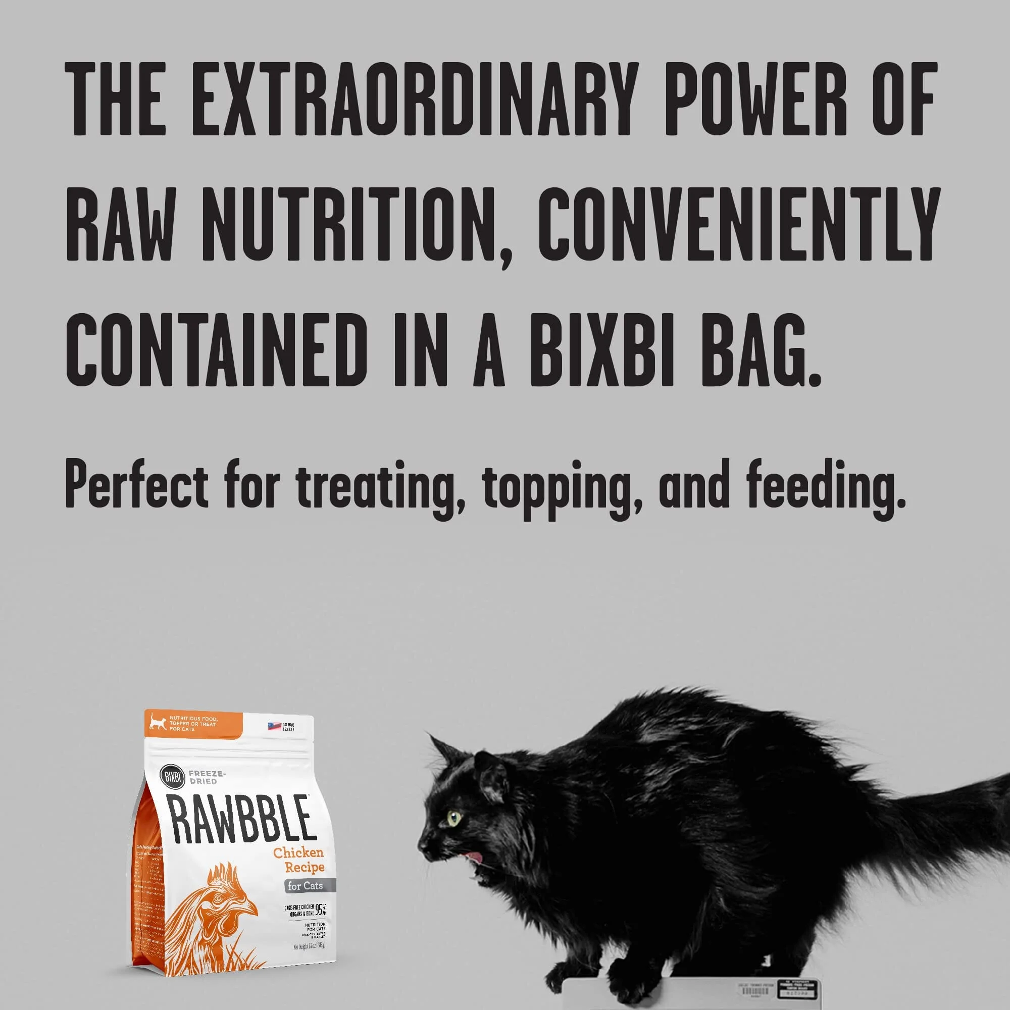 Bixbi Rawbble Chicken Recipe Freeze-Dried Cat Food - 10 Oz - Image 3
