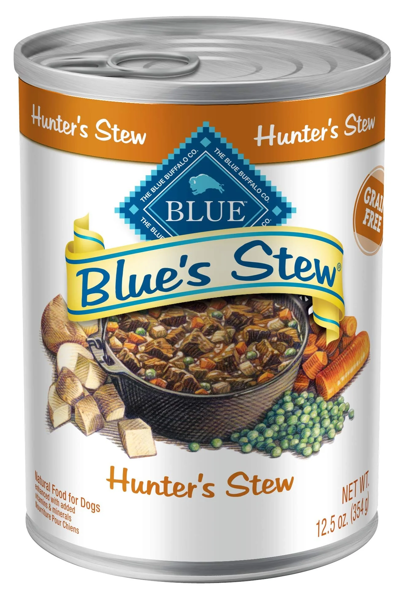 Blue Buffalo Blue's Stew Hunter Canned Dog Food - 12.5 Oz - Case of 12