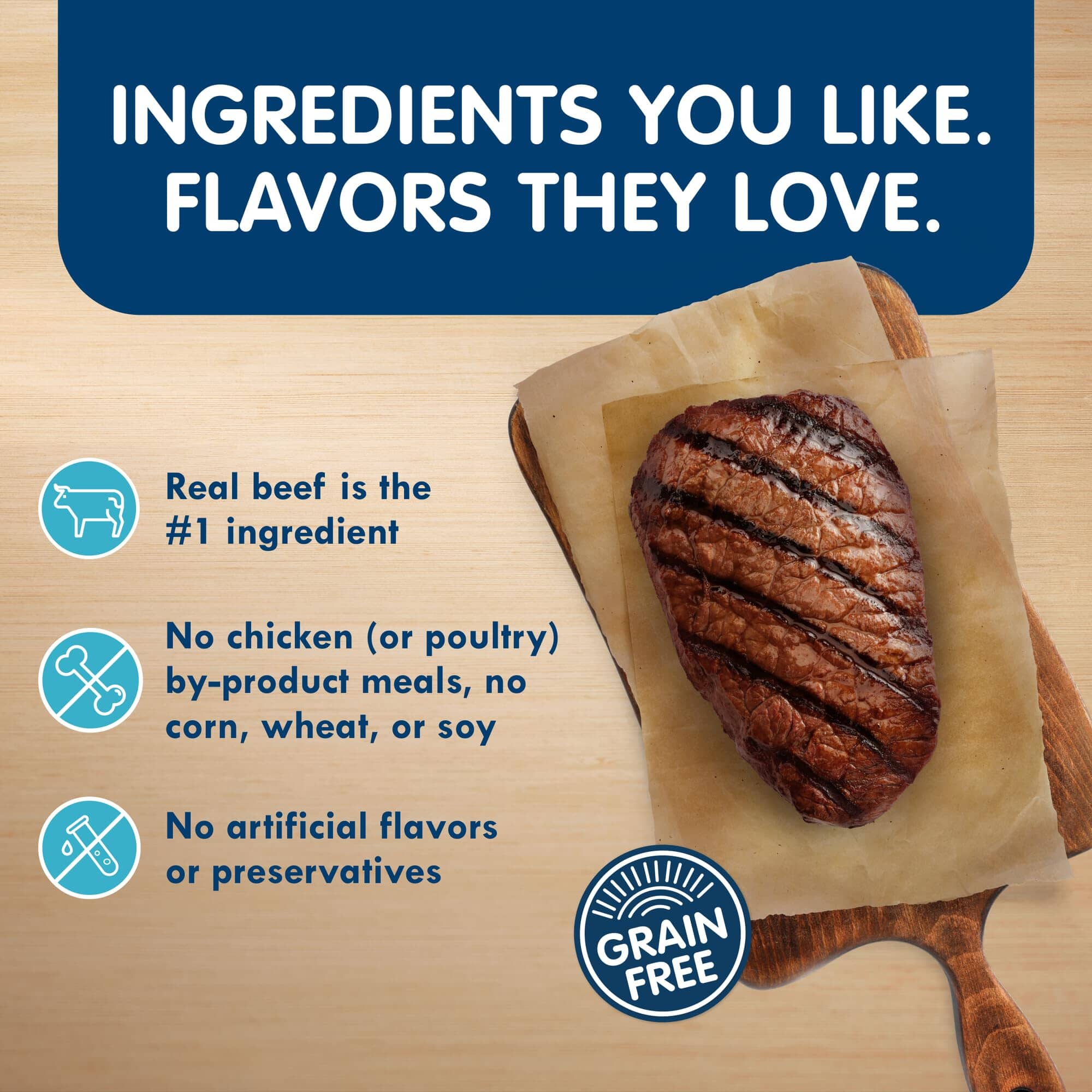 Blue Buffalo Devine Delights NY Strip Steak Pate Wet Dog Food Trays - 3.5 Oz - Case of 12 - Image 3