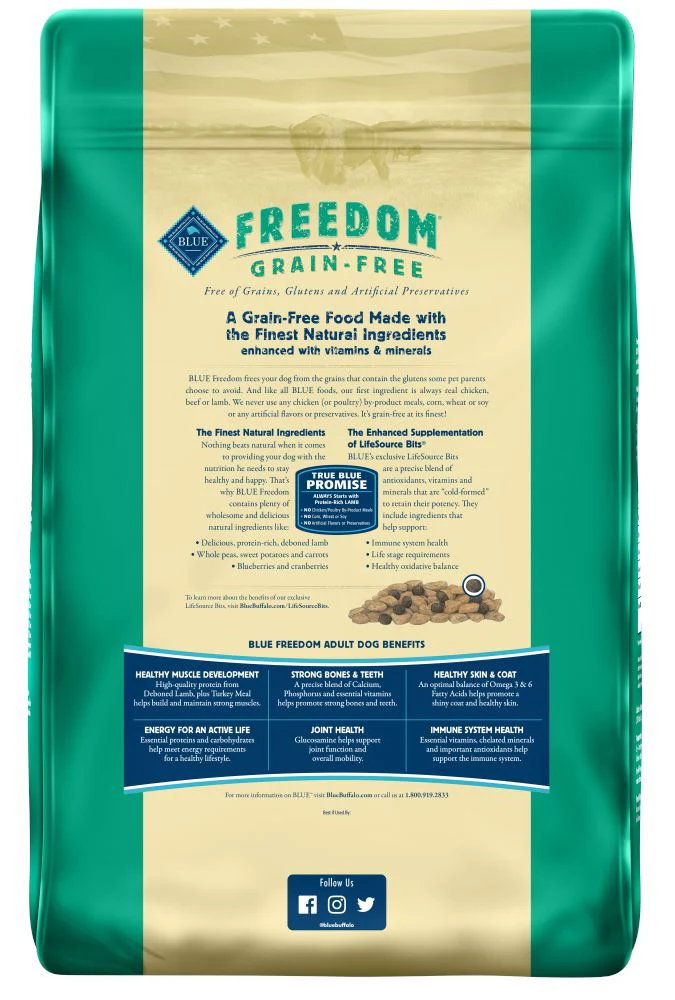 Blue Buffalo Freedom Adult Lamb Recipe Dry Dog Food - Image 5