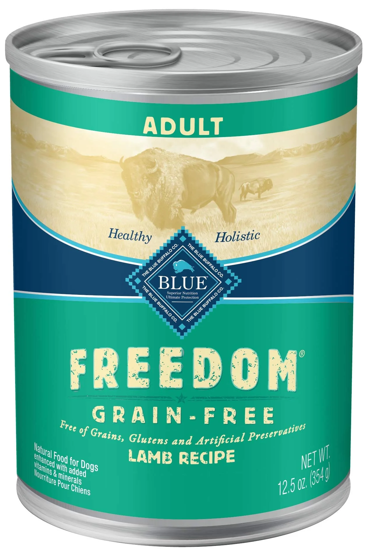 Blue Buffalo Freedom Grain-Free Lamb Adult Canned Dog Food - 12.5 Oz - Case of 12