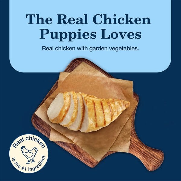 Blue Buffalo Homestyle Puppy Chicken Dinner with Garden Vegetables and Brown Rice Recipe Canned Dog Food - Image 3