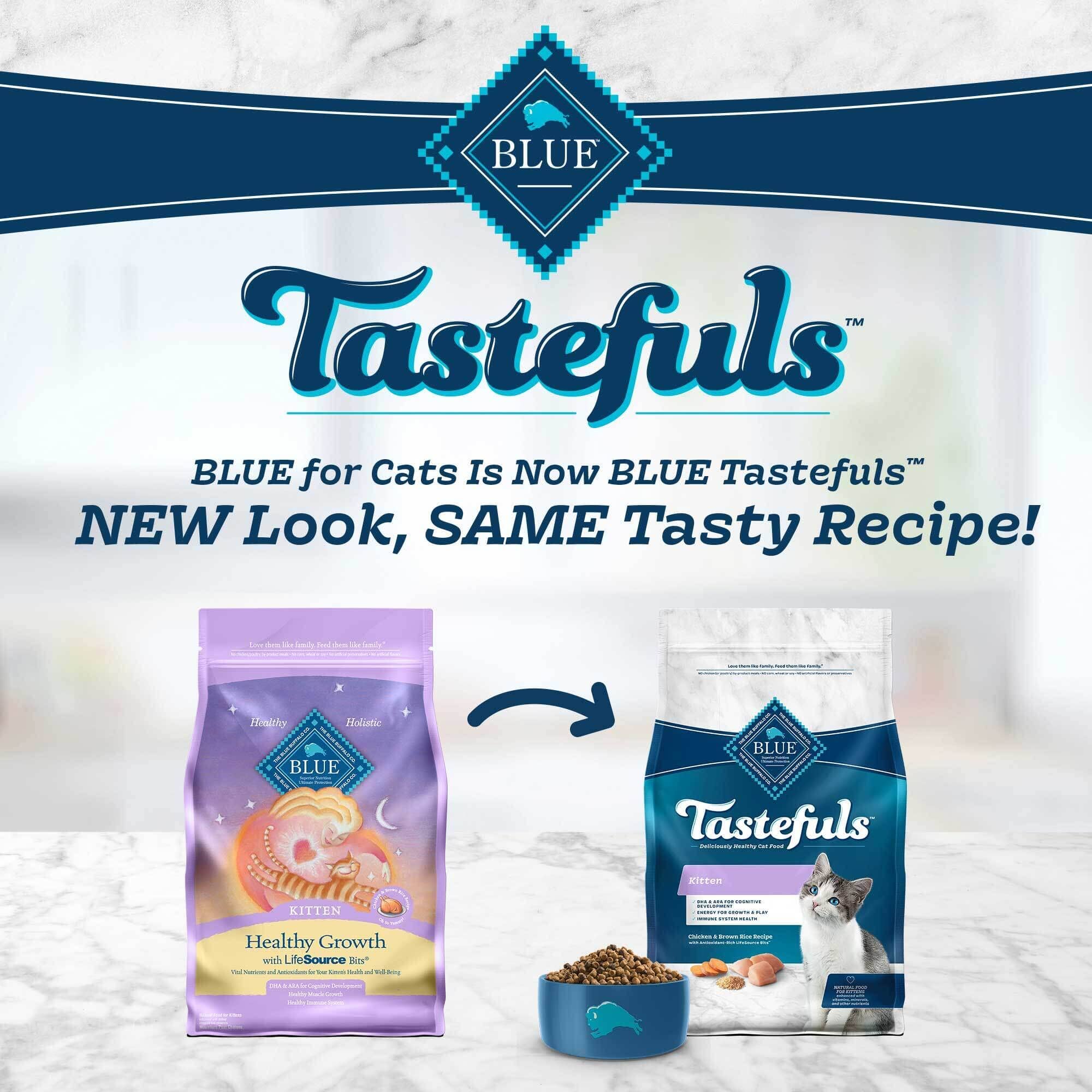 Blue Buffalo Tastefuls Indoor Kitten Chicken and Rice Kitten Natural Dry Cat Food - 3 Lbs - Image 3