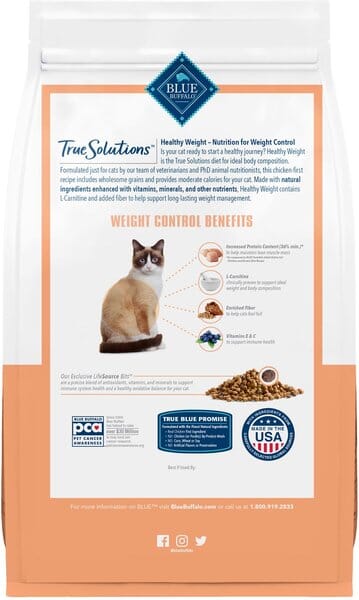 Blue Buffalo True Solutions Fit and Healthy Dry Cat Food - 3.5 Lbs - Image 3