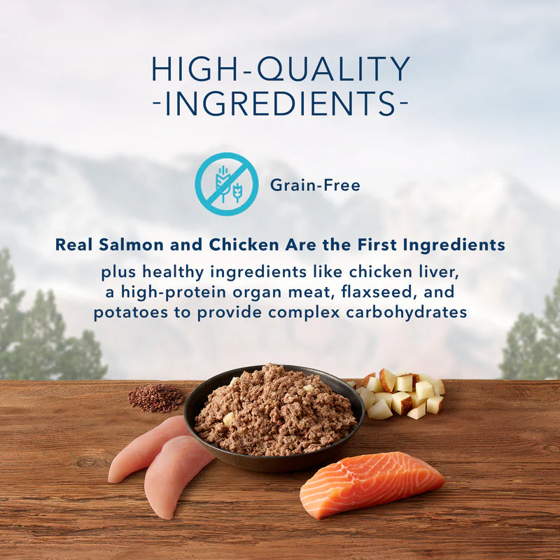 Blue Buffalo Wilderness Grain Free Salmon & Chicken Grill Canned Dog Food - Image 6