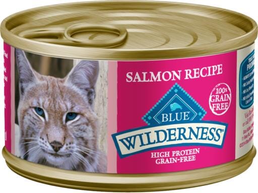 Blue Buffalo Wilderness Salmon Recipe Canned Cat Food - 3 Oz - Case of 24