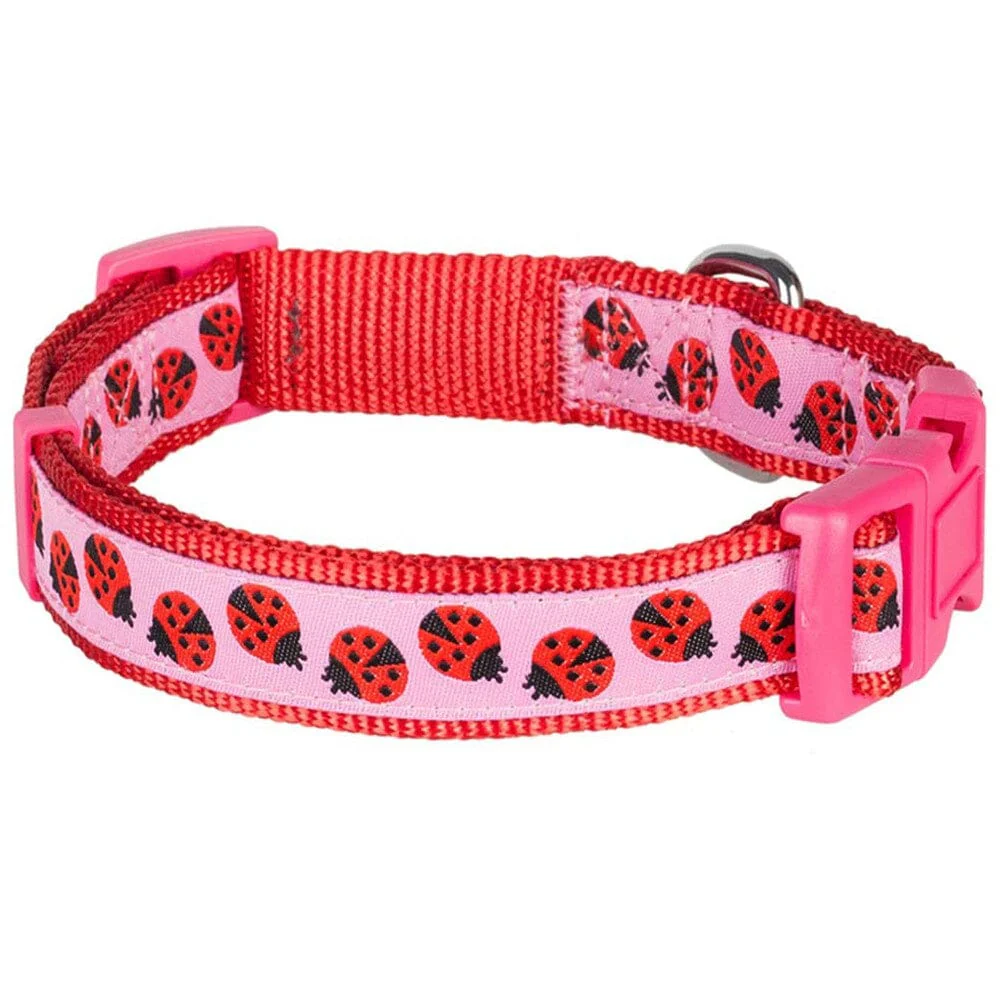 Blueberry Pet Ladybug Designer Basic Dog Collar - Image 3