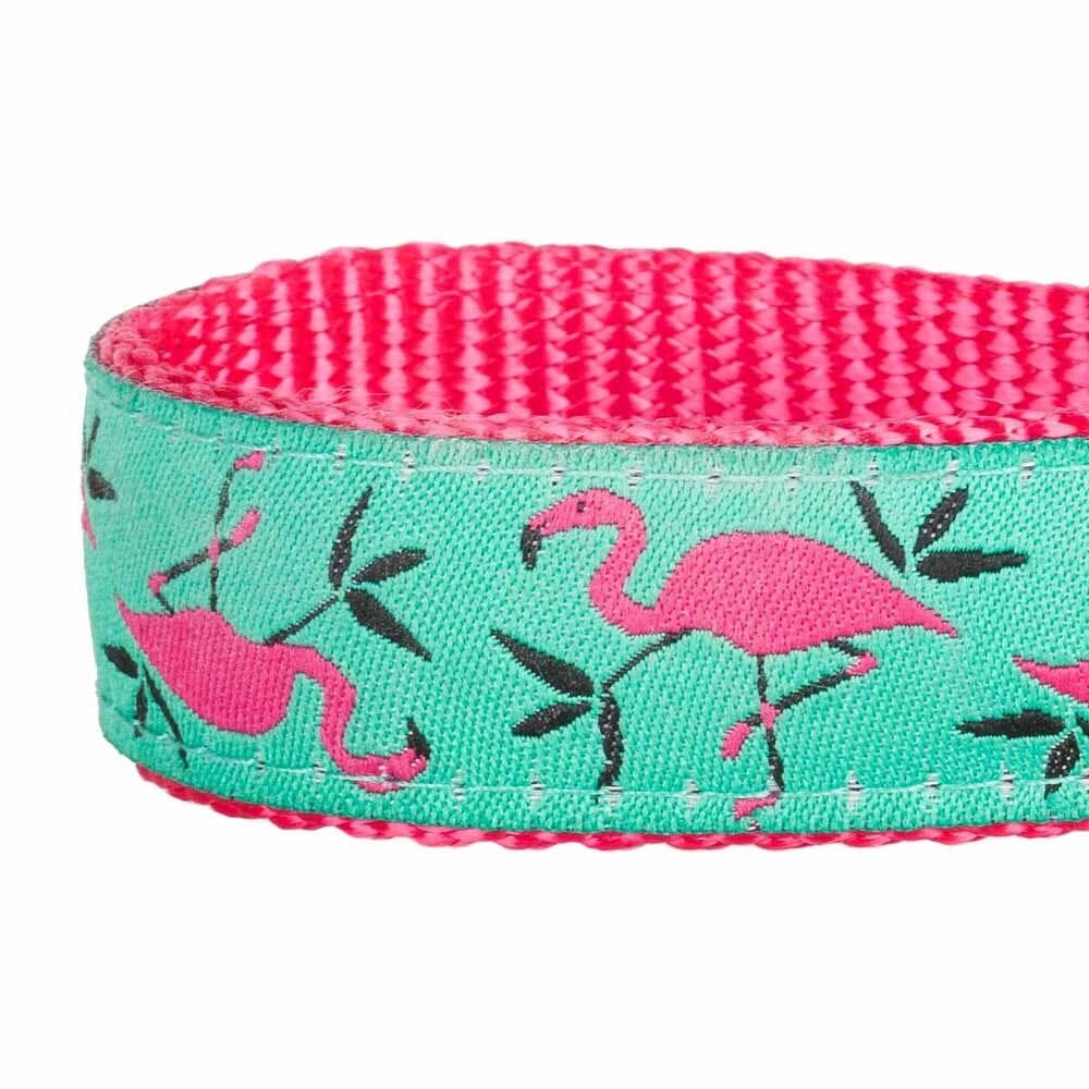 Blueberry Pet Pink Flamingo Light Emerald Dog Collar - Image 3