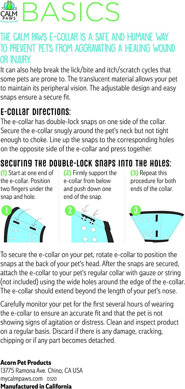 Calm Paws Basic Dog E-Collar - Small - 5.75 - 9.5 In - Image 4