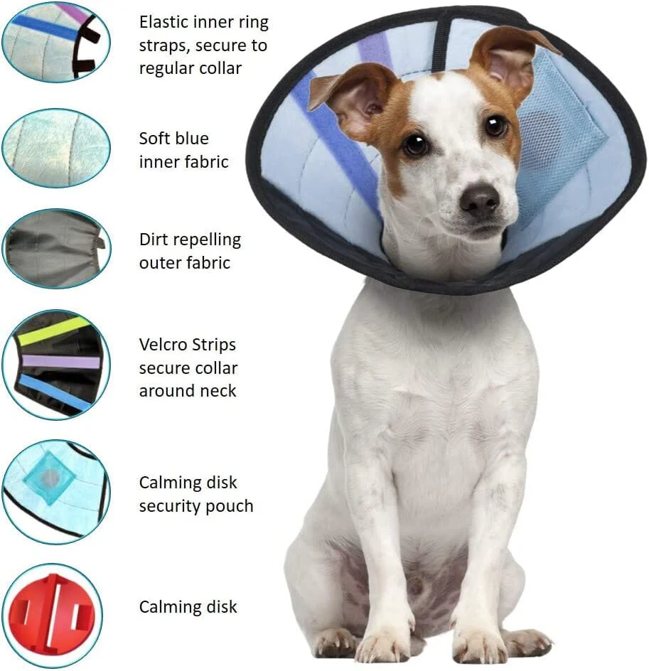 Calm Paws Caring Dog Collar with Calming Disk for Dogs - Small - Image 4