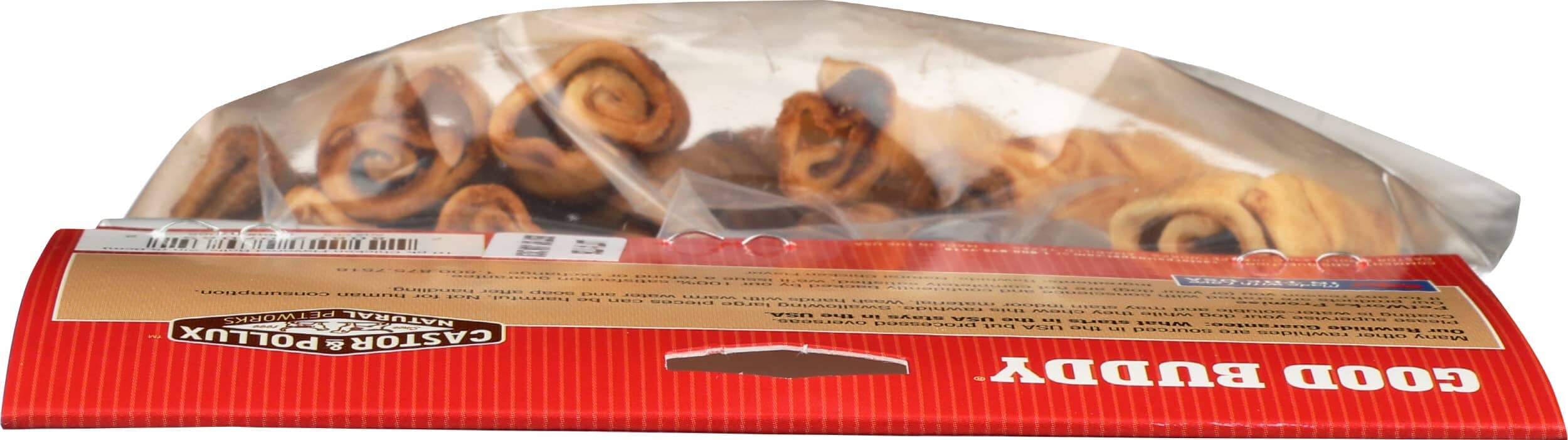 Castor and Pollux Good Buddy USA Rawhide Mini Chicken Rolls Natural Dog Chews - 10 Pack - Image 4