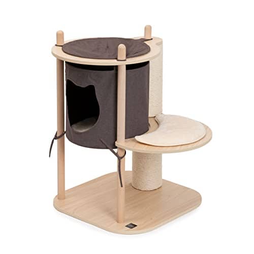 Catit Vesper Treehouse Two-Level Furniture Cat Tree - Small - L:23.2 X W:22.6 X H:34 Inches - Image 2