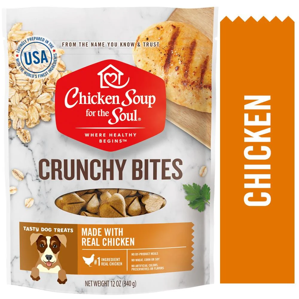 Chicken Soup for the Soul Crunchy Chicken Dog Treats - 12 Oz - 8 Pack