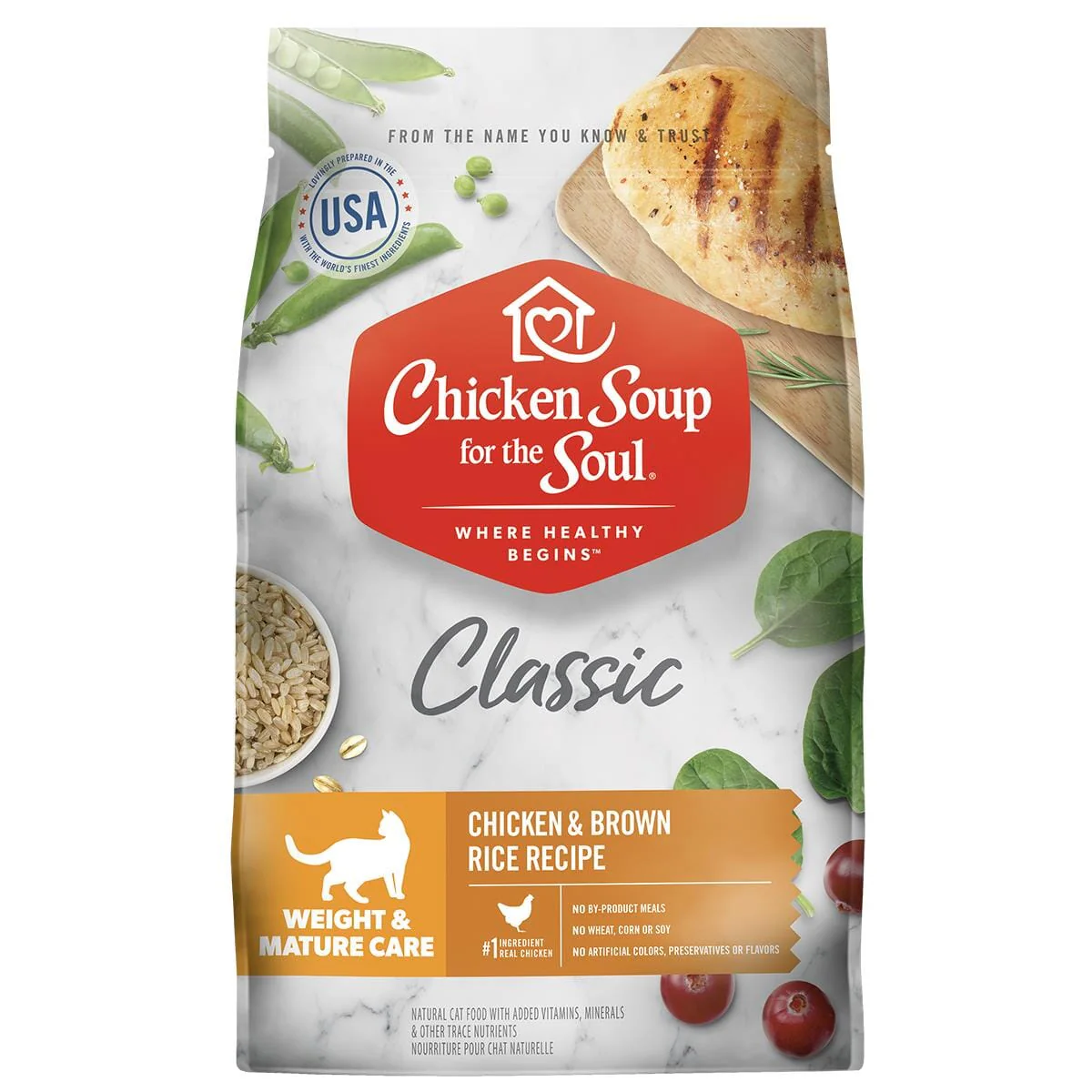 Chicken Soup for the Soul Weight Care and Mature Adult Dry Cat Food - 4.5 Lbs