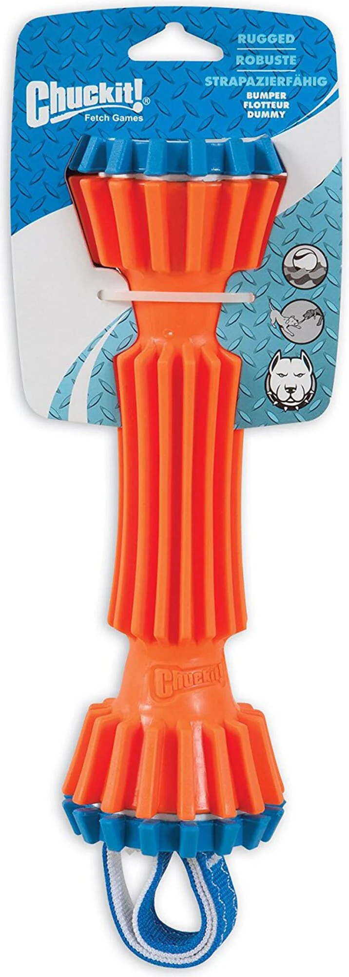Chuckit! Petmate Rugged Bumper Fetch and Tug TPR and Nylon Floating Dog Toy