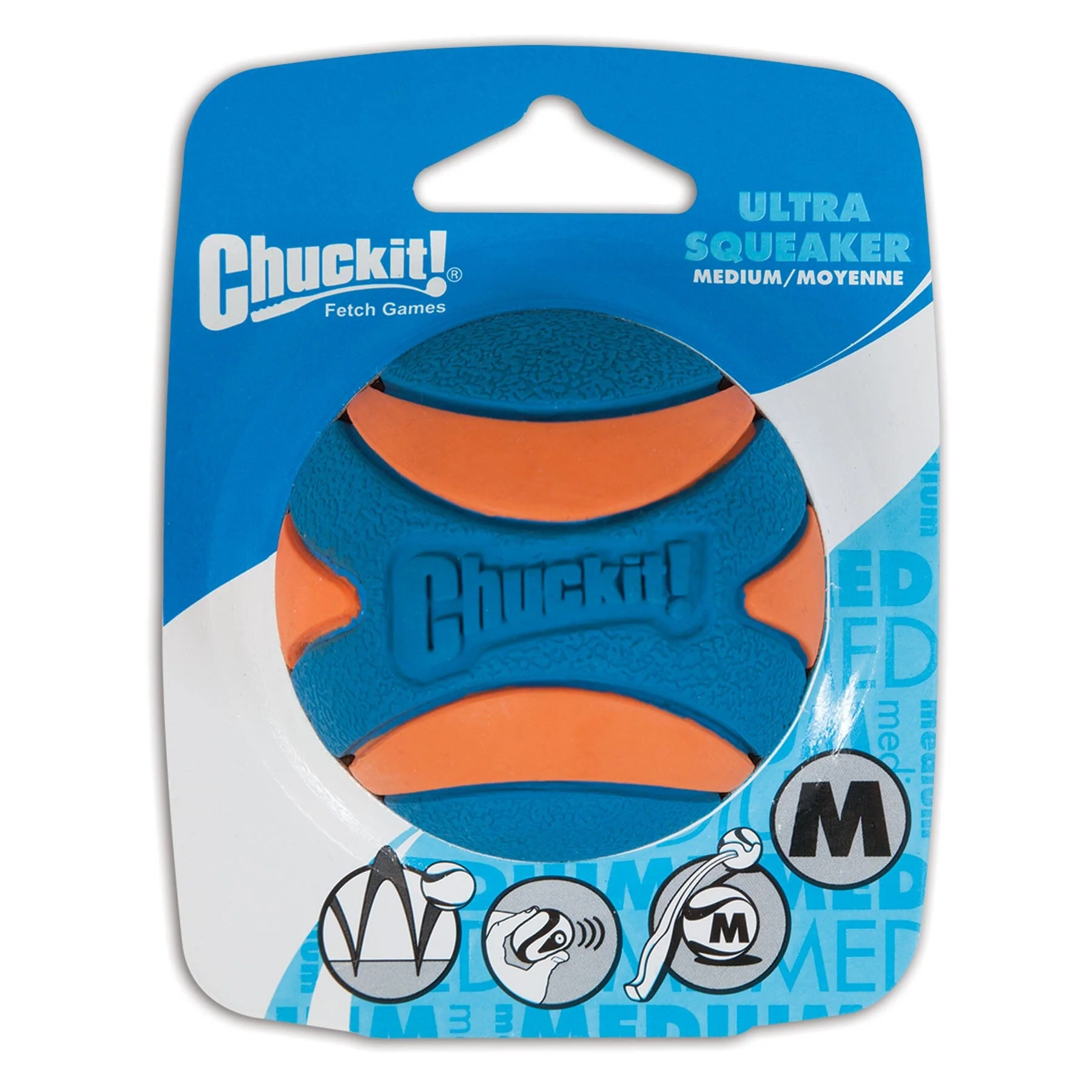 Chuckit! Ultra-Squeaker Ball Bounce and Fetch Dog Toy - Image 2