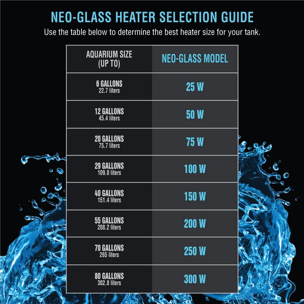 Cobalt Aquatics Neo-Glass Aquarium Heater - 100WT - Image 5