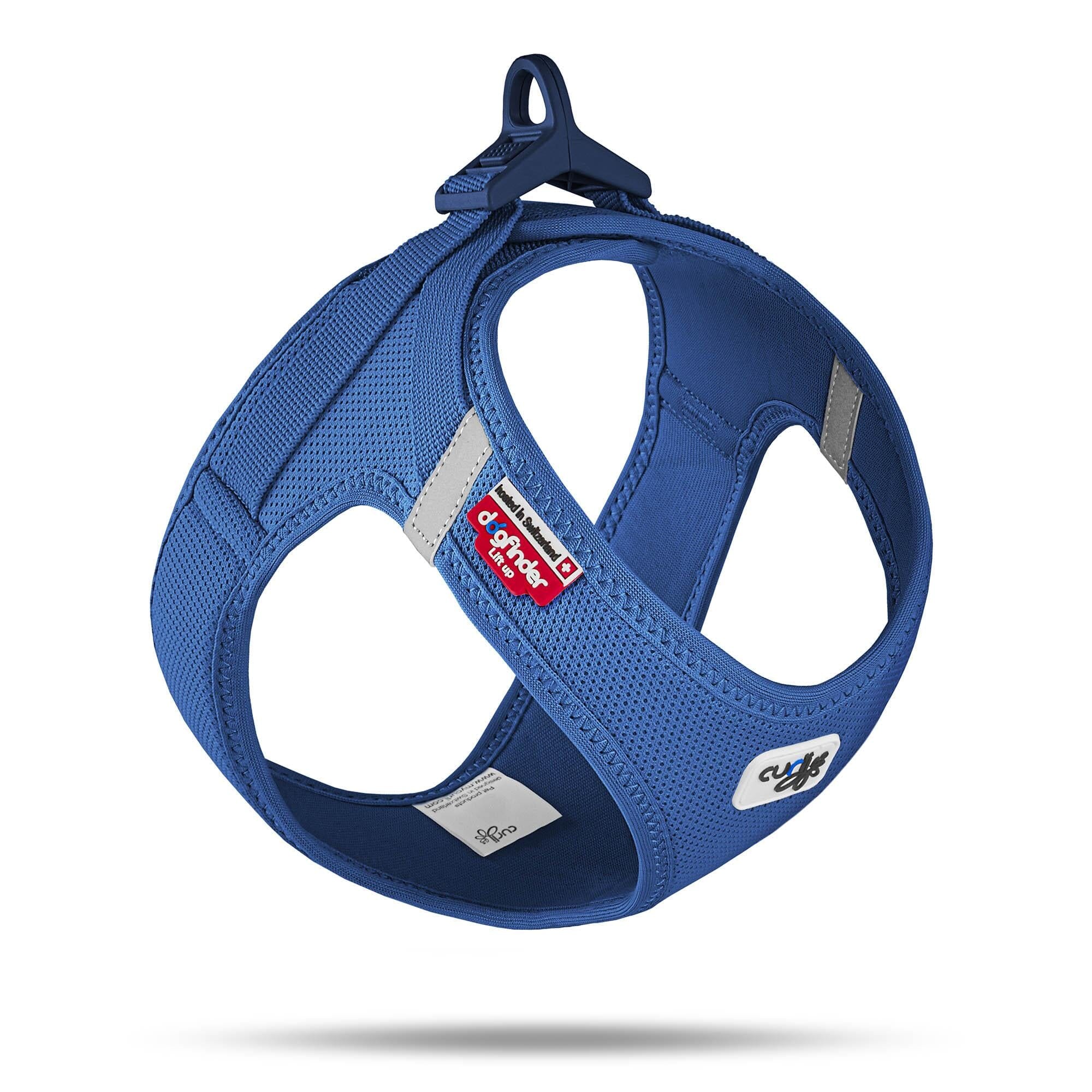 Curli Clasp Mesh Vest Dog Harness - Blue - XXXS