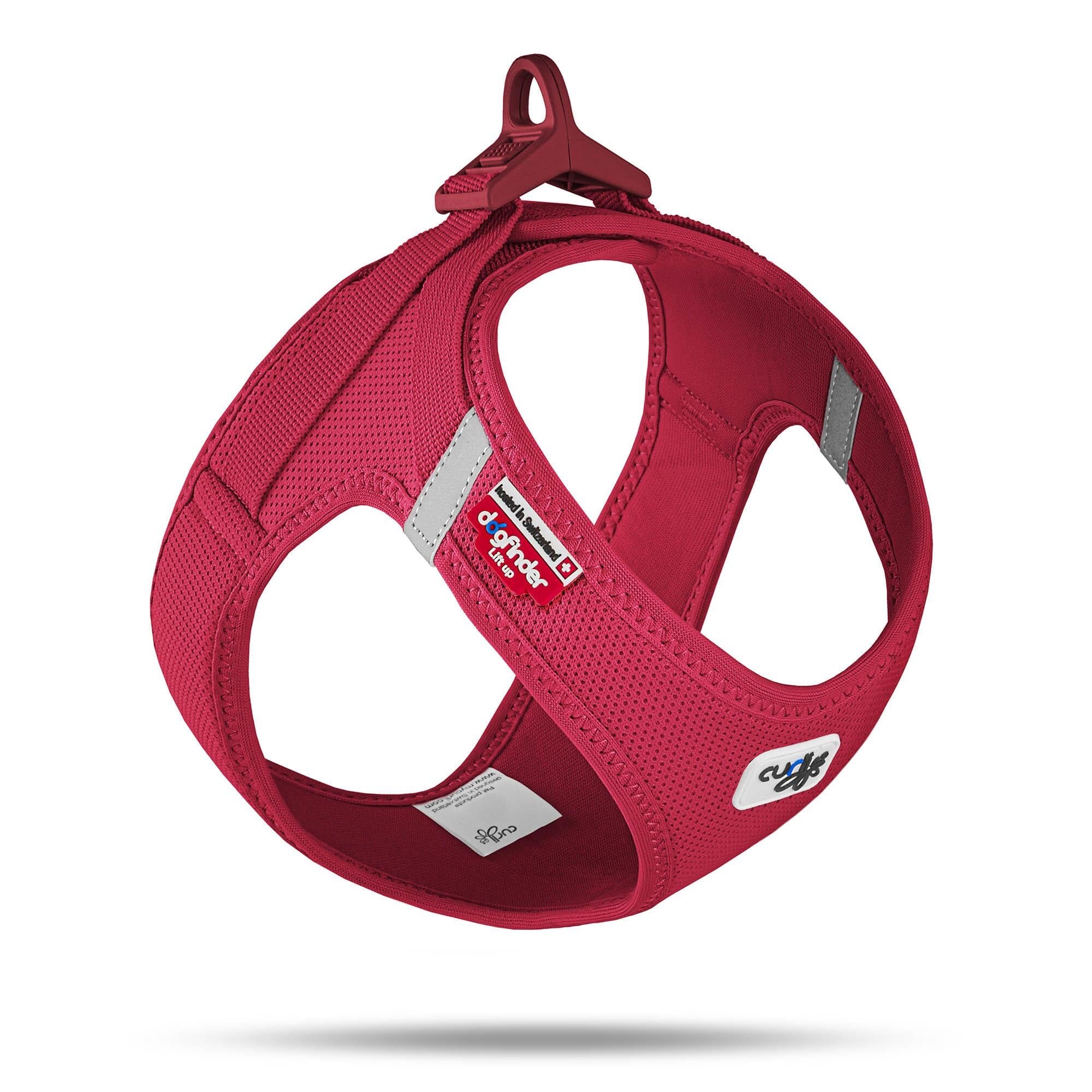 Curli Clasp Mesh Vest Dog Harness - Red X-Large