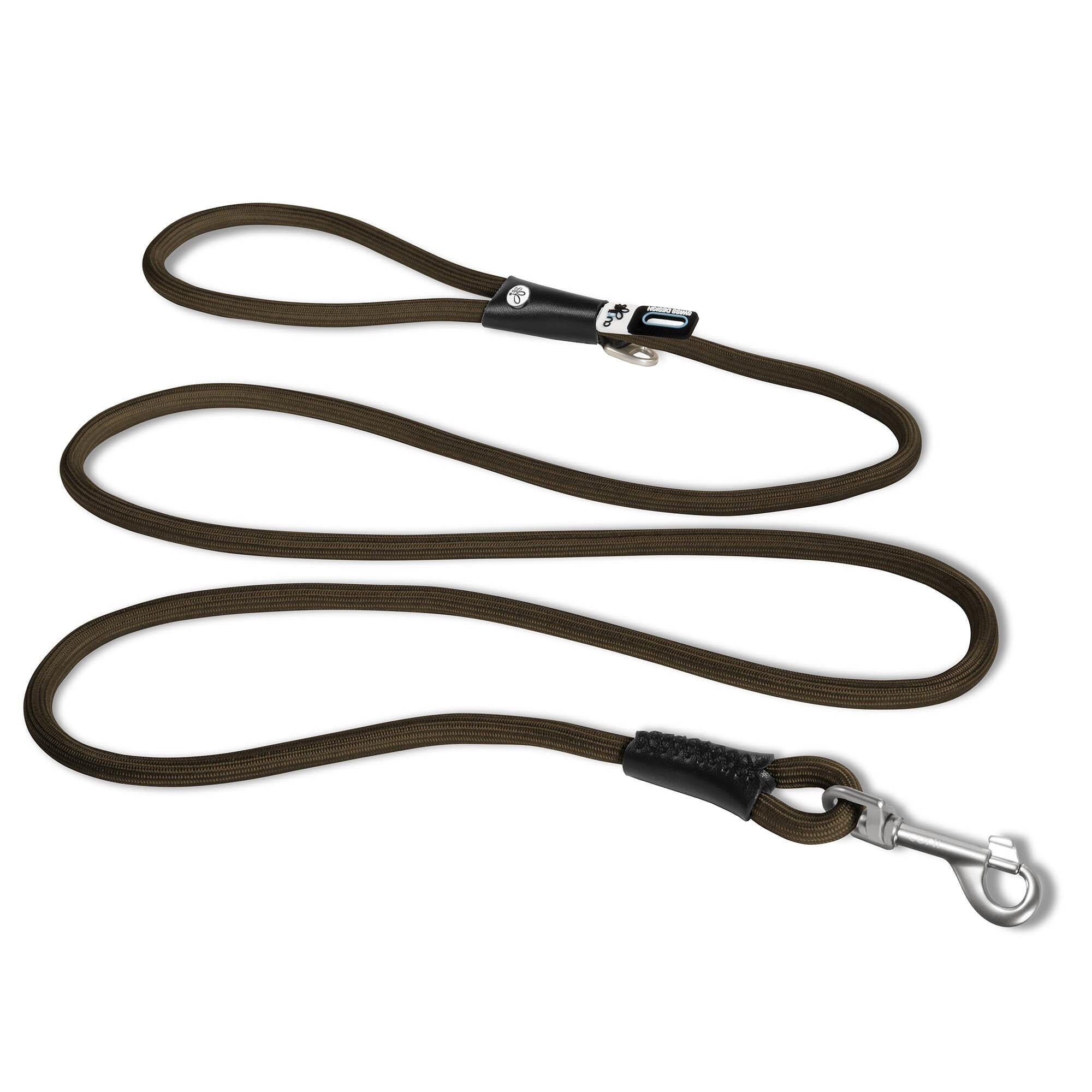 Curli Stretch Comfort Dog Leash - Brown - Large