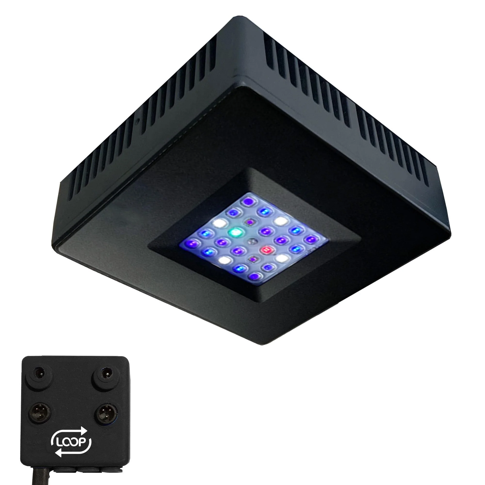 Current USA Orbit R24 Add-on LED Reef Light with LOOP Bluetooth Hub - Black