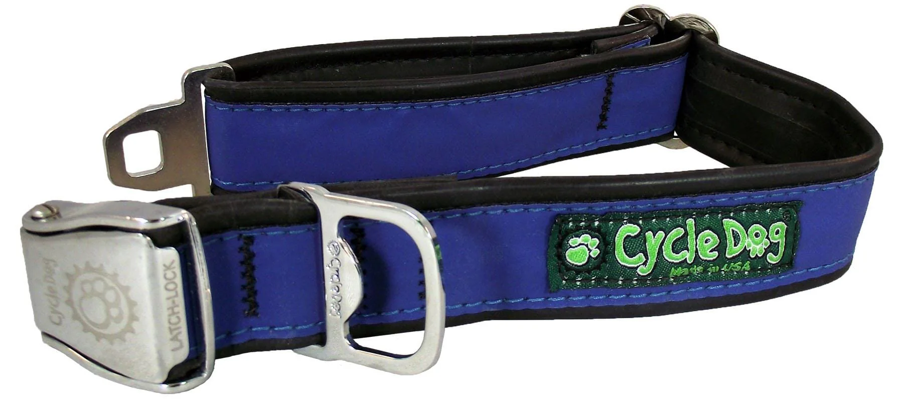 Cycle Dog Regular Earth-Friendly Dog Collar - Blue - Medium