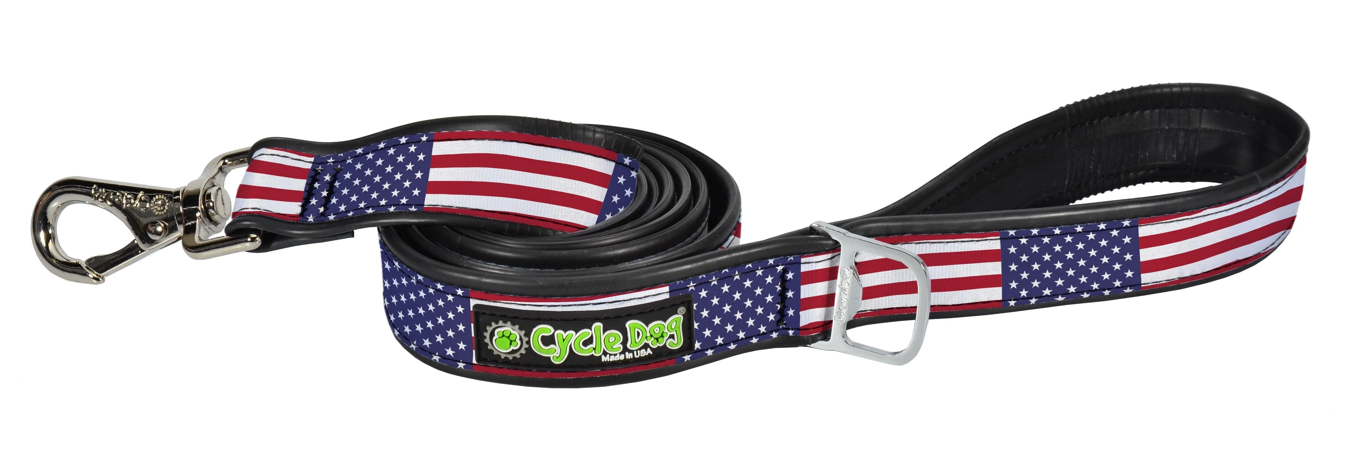 Cycle Dog Regular Earth-Friendly Dog Leash - USA Pattern - 6' Feet