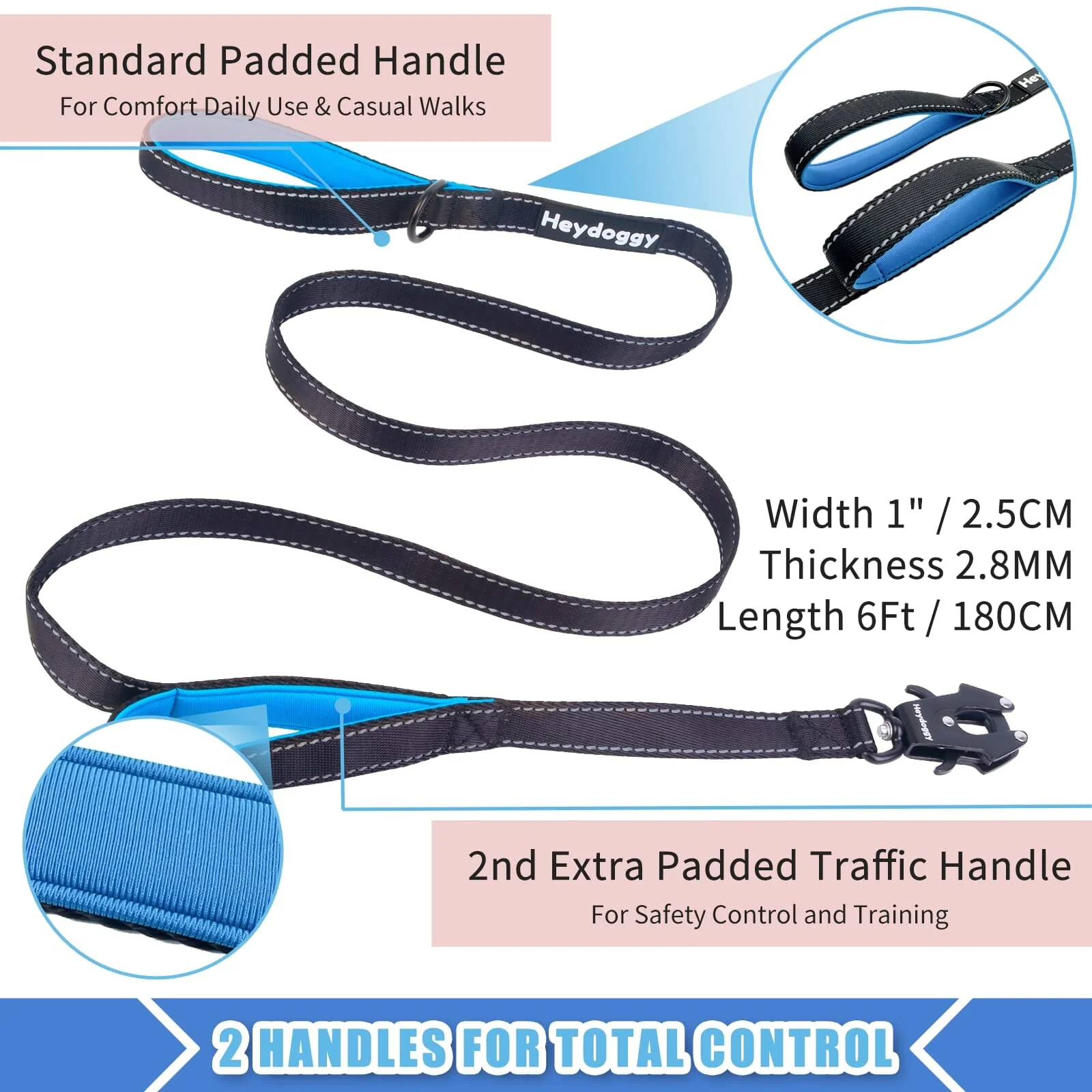 Cycle Dog Regular Earth-Friendly Dog Leash - USA Pattern - 6' Feet - Image 5