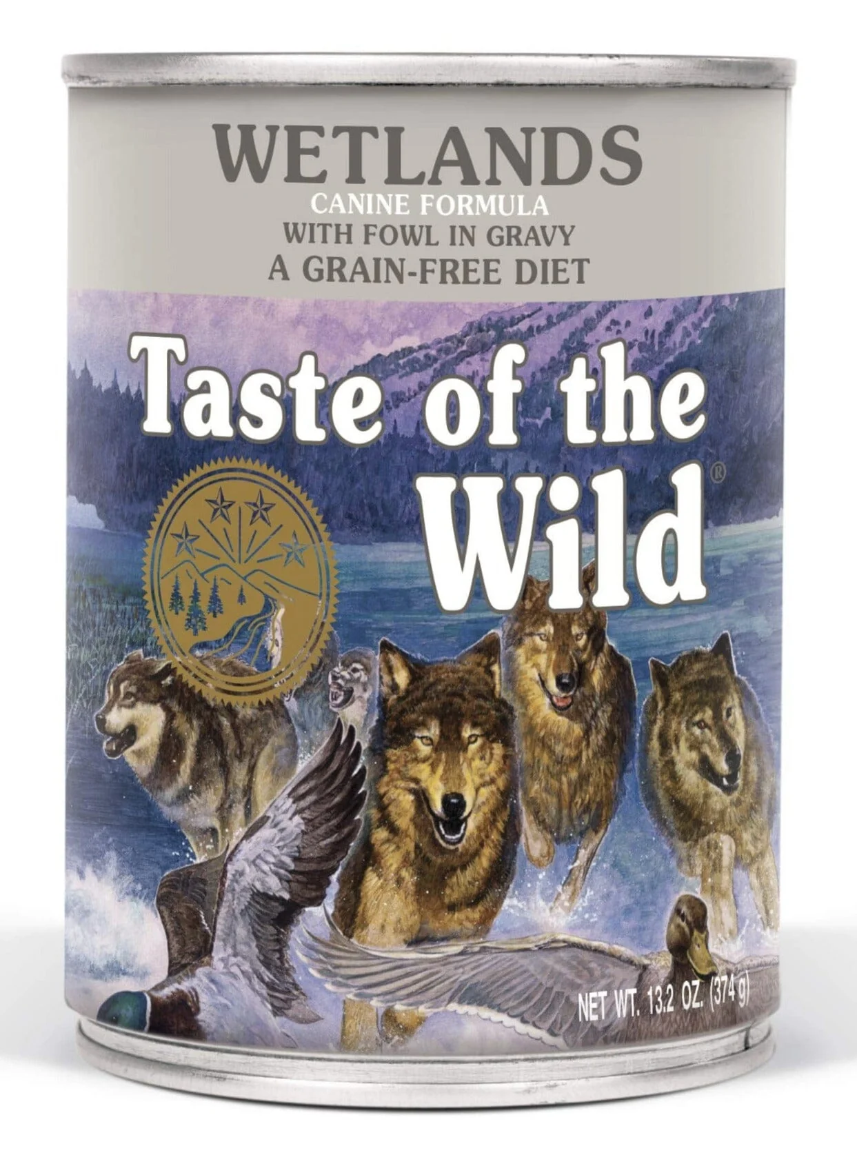 Diamond Pet Foods Taste of the Wild Duck and Chicken Grain-Free Wetlands Wild Fowl Canned Dog Food- 13.2 Oz - Case of 12